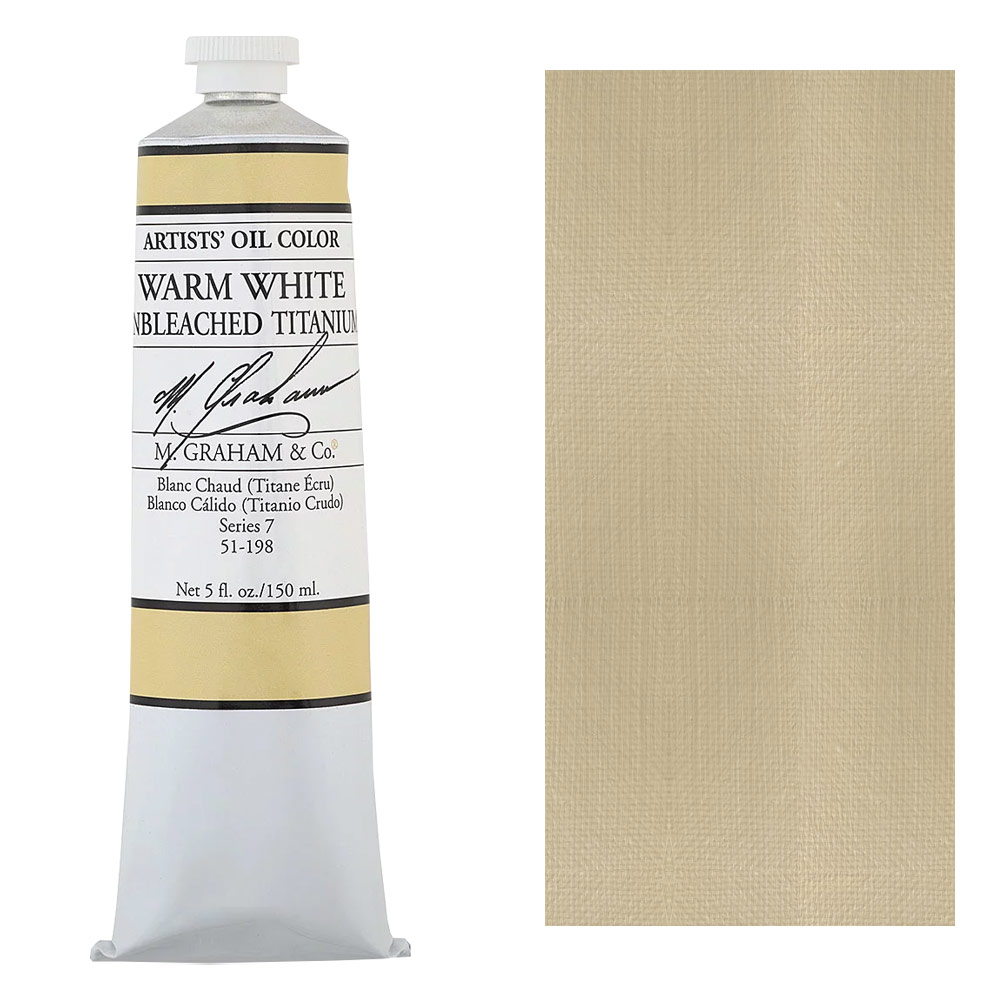 M. Graham Artists' Oil Color 150ml Warm White (Unbleached Titanium)