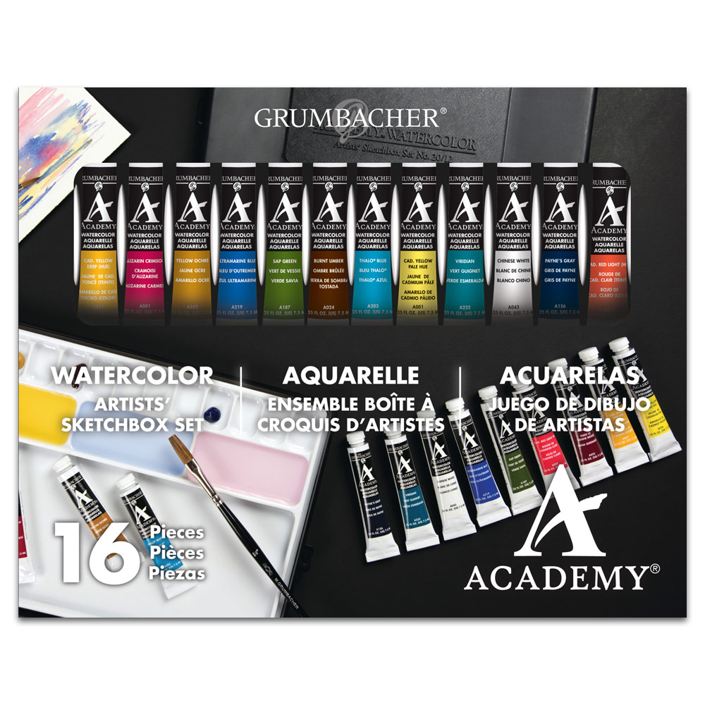 Grumbacher Academy Watercolor Tubes and Sets