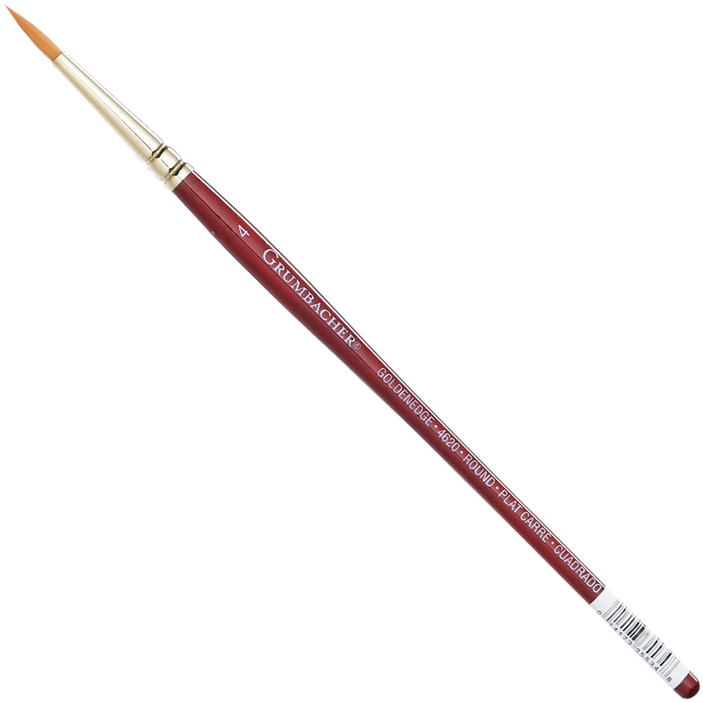 Grumbacher Goldenedge Talkon Watercolor Brush Series 4620 Round #4