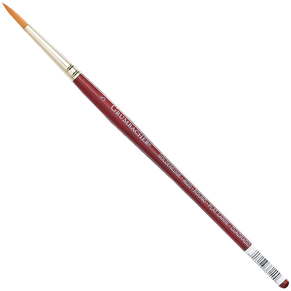 Grumbacher Goldenedge Talkon Watercolor Brush Series 4620 Round #5