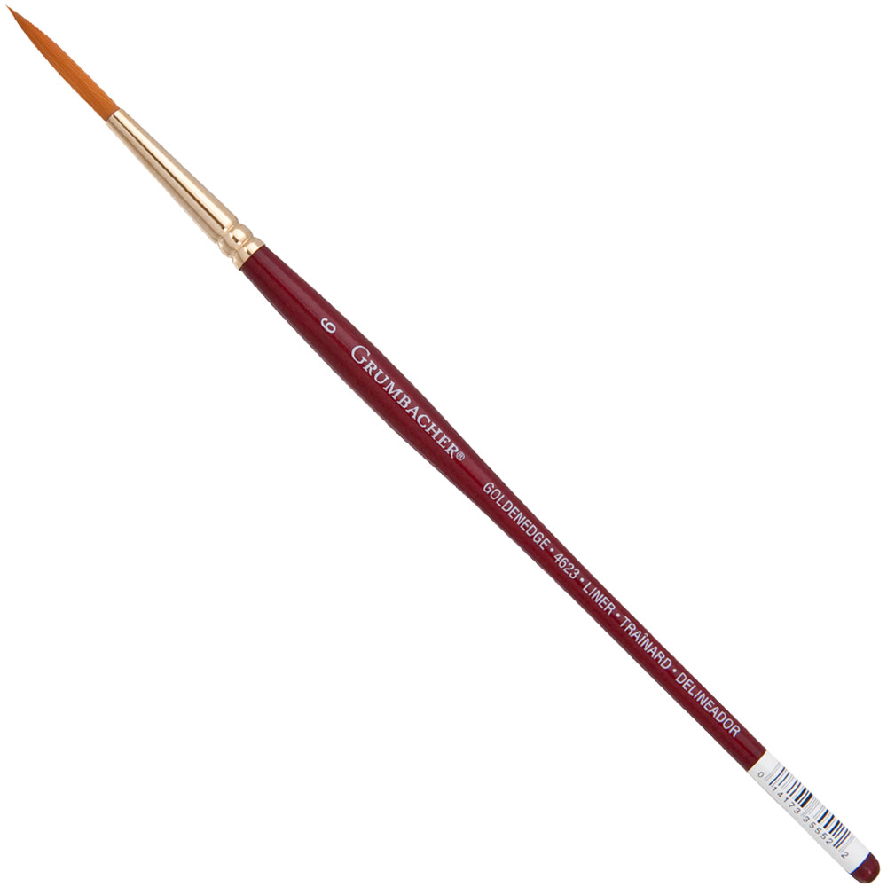 Grumbacher Goldenedge Talkon Watercolor Brush Series 4620 Liner #6