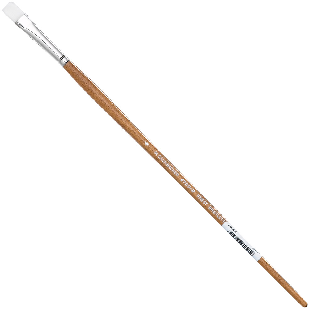 Grumbacher Bristlette White Synthetic Bristle Brush Series 4720 Bright #4