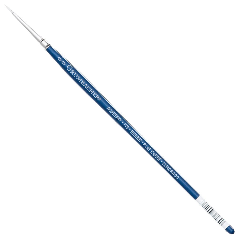 Grumbacher Academy White Bristle Brush Series 775 Round #00