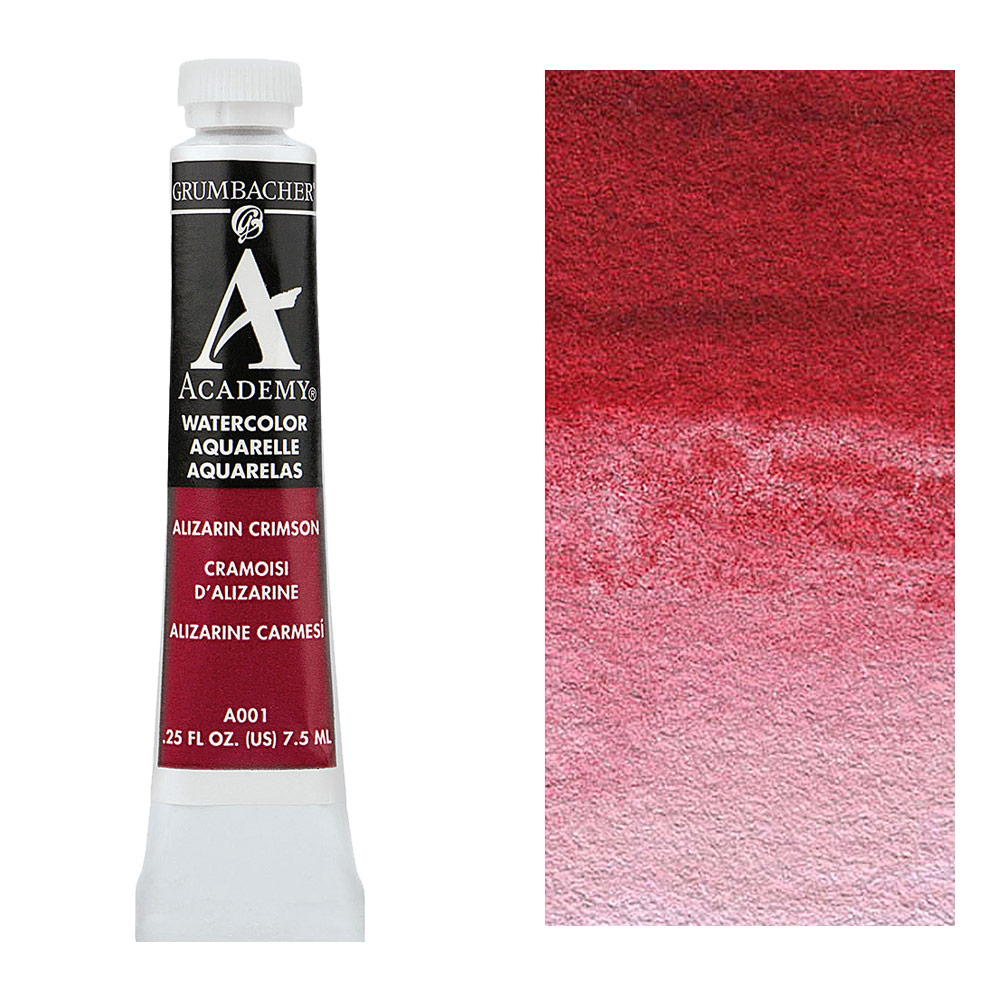 Grumbacher Academy Watercolor 7.5ml Alizarin Crimson