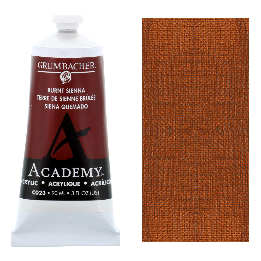 Grumbacher Academy Acrylic 90ml Burnt Sienna