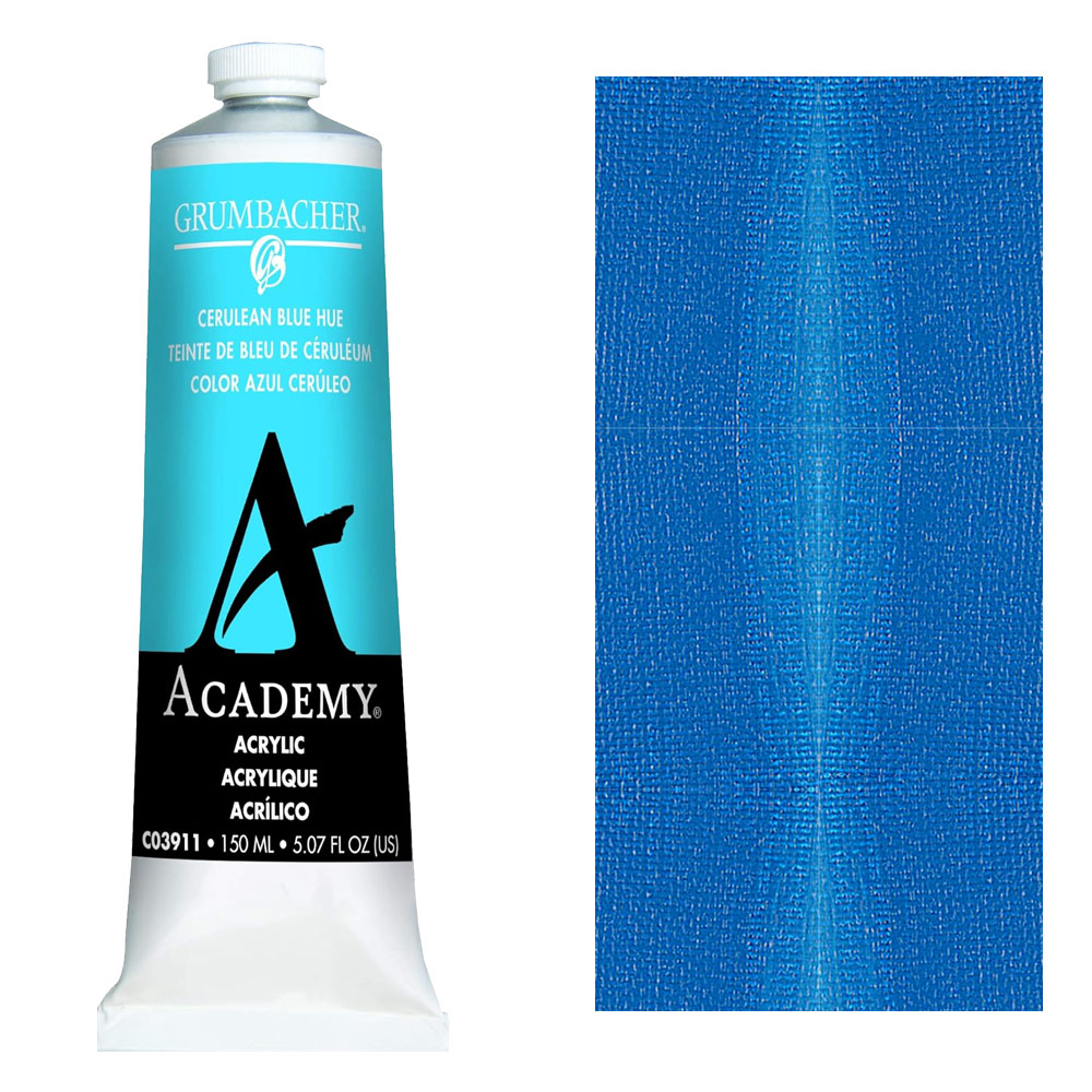 Grumbacher Academy Acrylic 150ml Cerulean Blue Hue