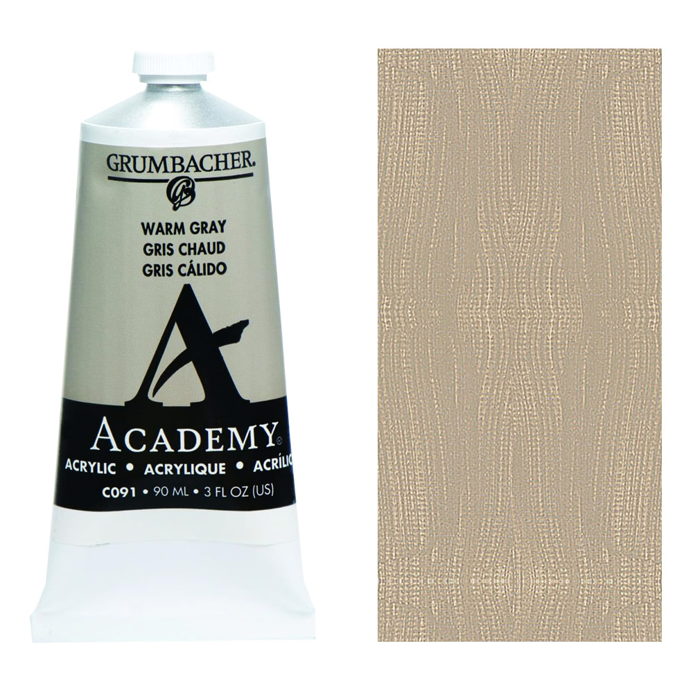 Grumbacher Academy Acrylic 90ml Warm Gray