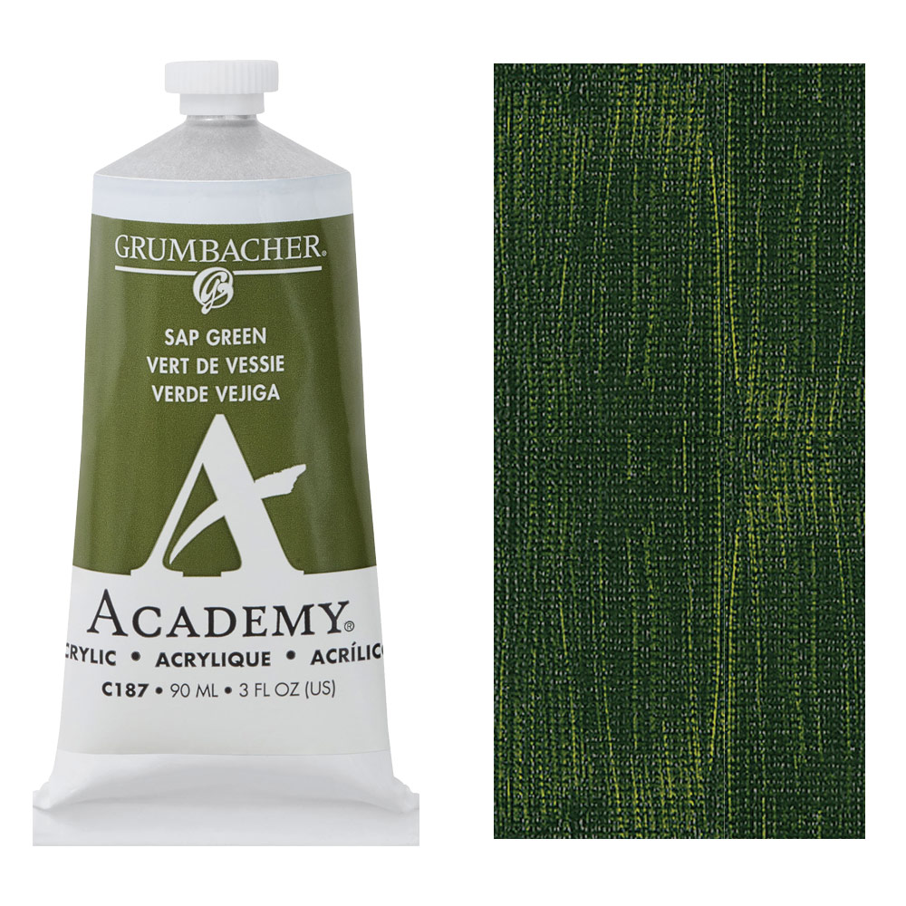 Grumbacher Academy Acrylic 90ml Sap Green
