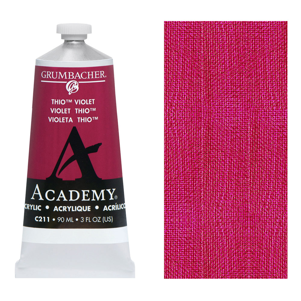 Grumbacher Academy Acrylic 90ml Thio Violet