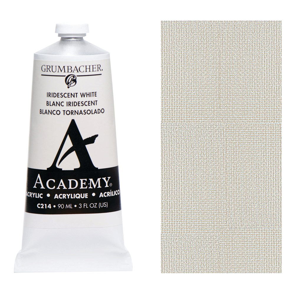 Grumbacher Academy Acrylic 90ml Iridescent White