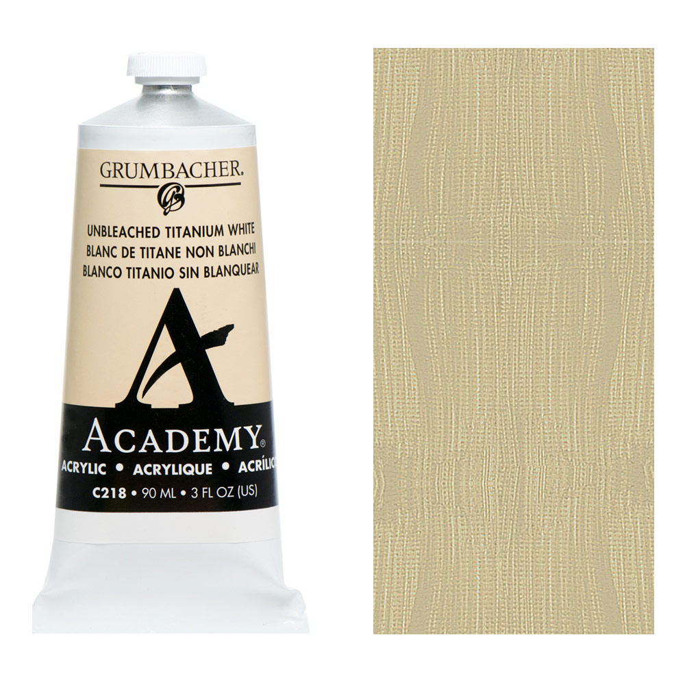 Grumbacher Academy Acrylic 90ml Unbleached Titanium White