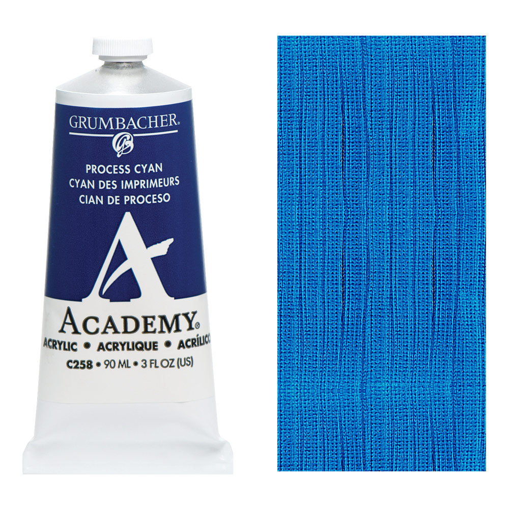 Grumbacher Academy Acrylic 90ml Process Cyan