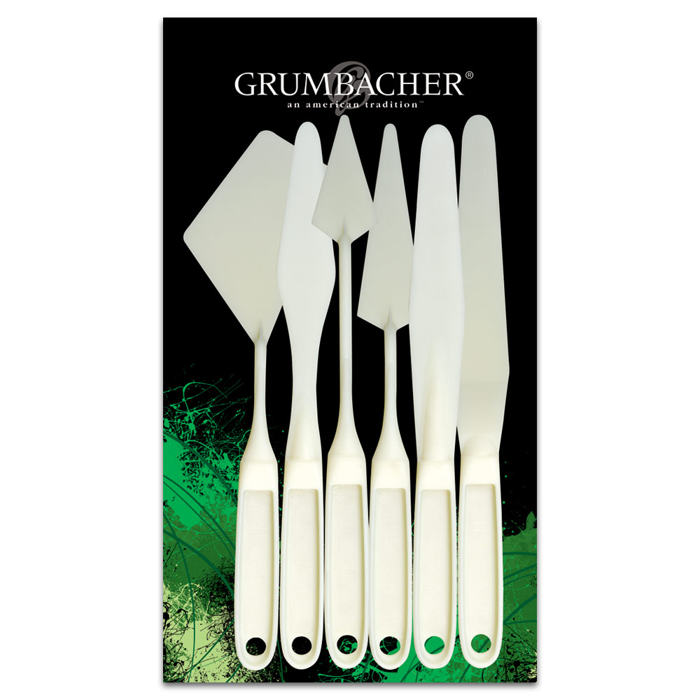 Grumbacher Painting Palette Knife 6 Set Assorted