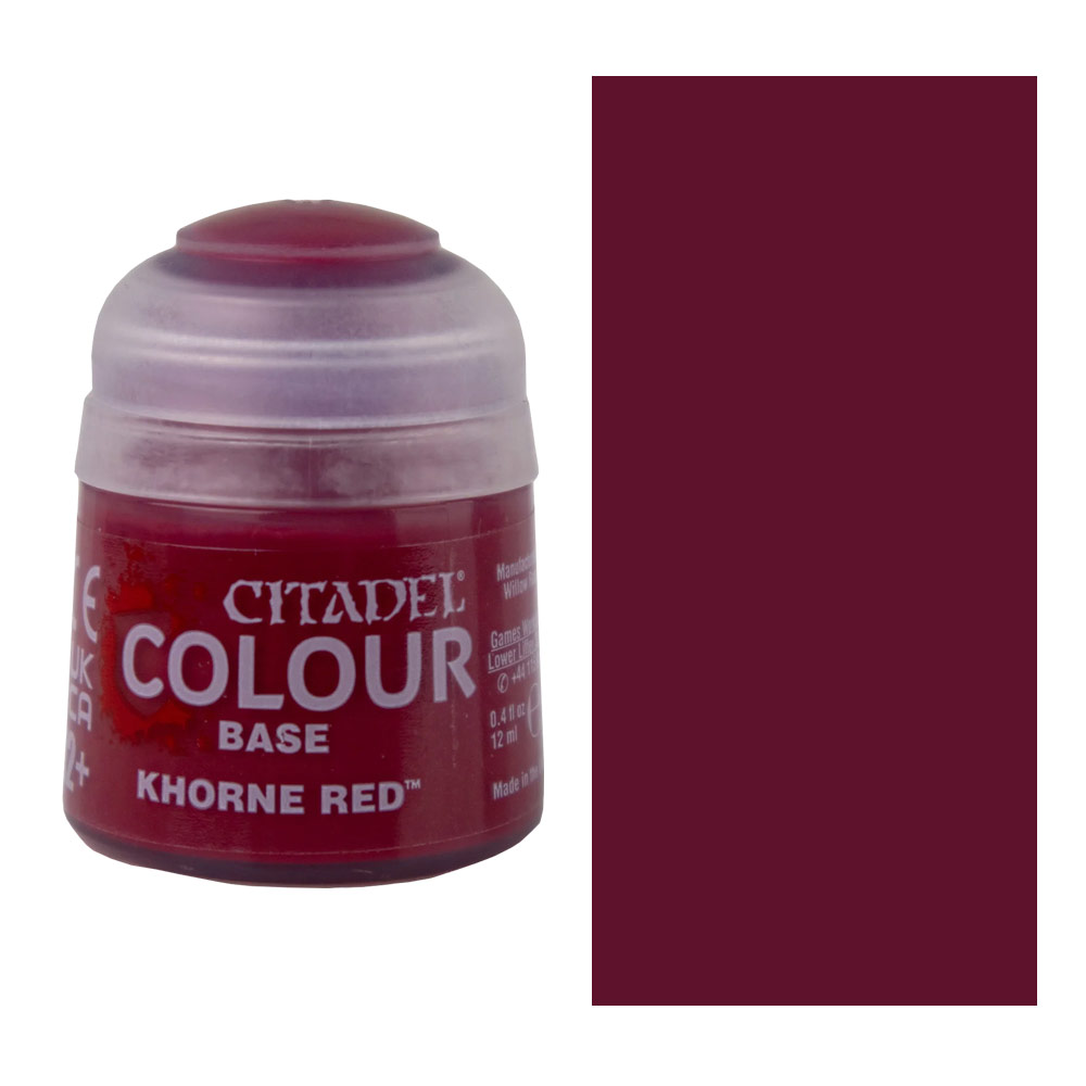 Citadel Colour Water-Based Model Paint 12ml Base Khorne Red