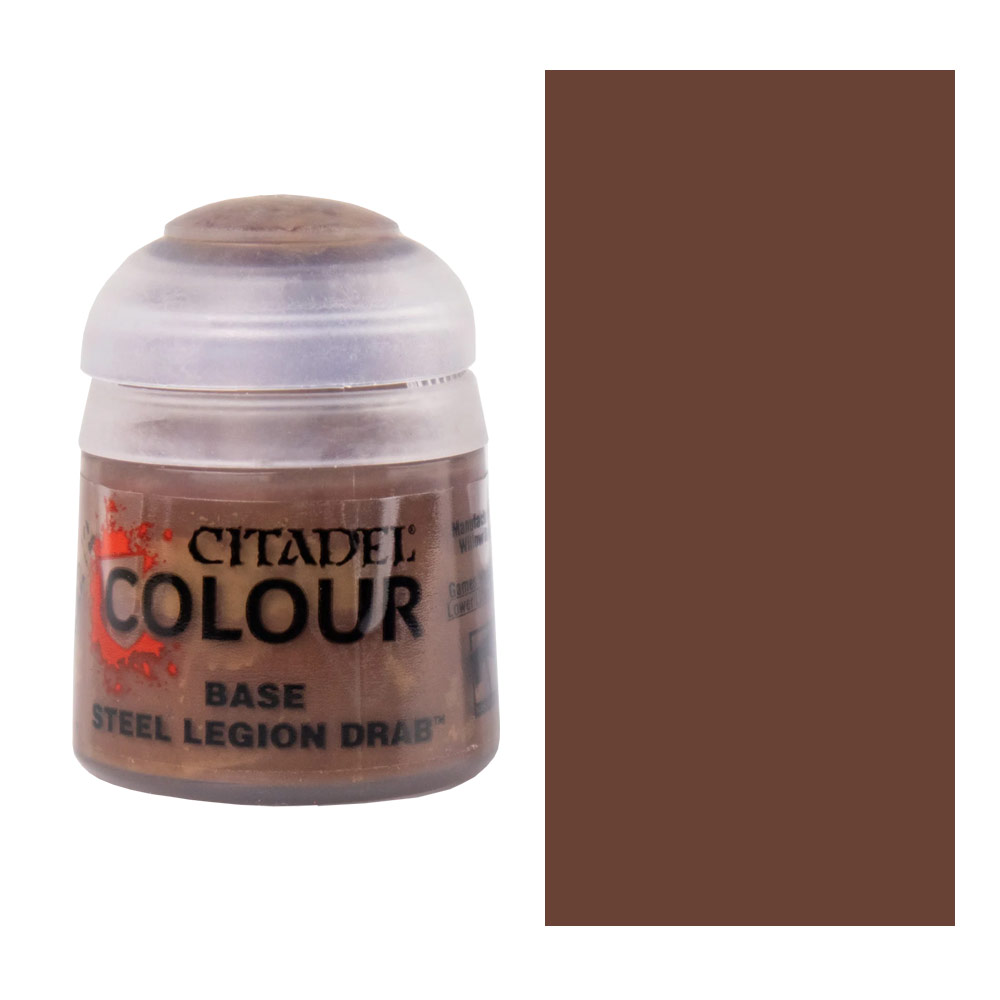 Citadel Colour Water-Based Model Paint 12ml Base Steel Legion Drab