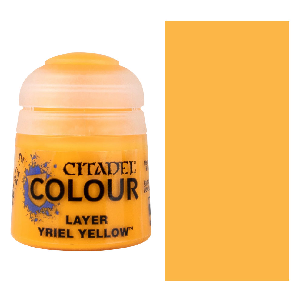 Citadel Colour Water-Based Model Paint 12ml Layer Yriel Yellow