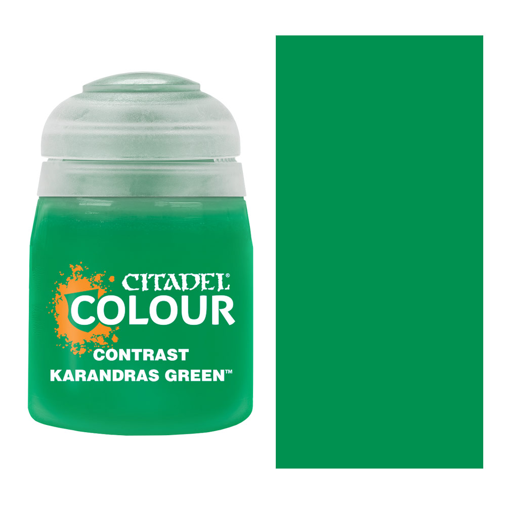 Citadel Colour Water-Based Model Paint 18ml Contrast Karandras Green