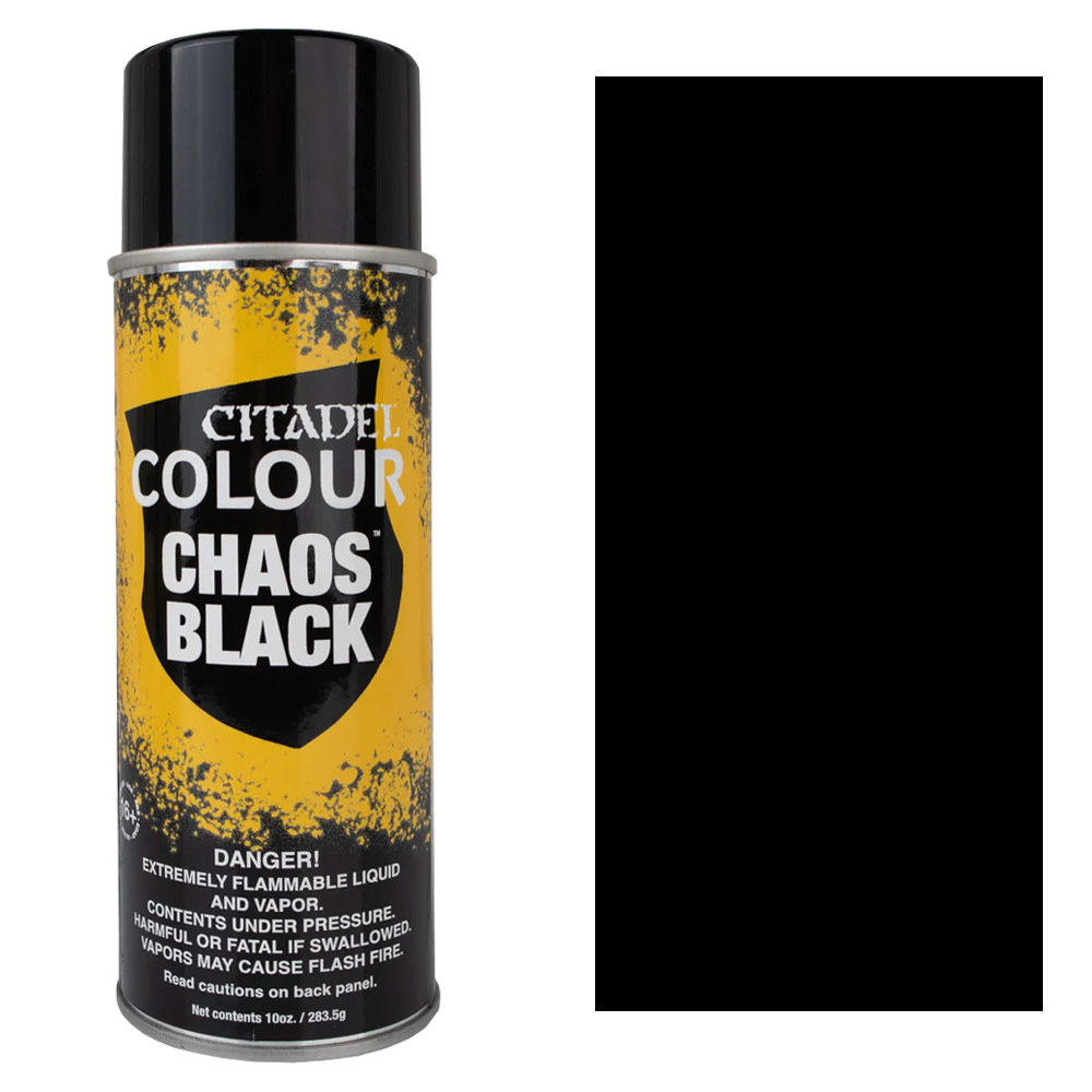 Citadel Colour Spray Paint 400ml Chaos Black