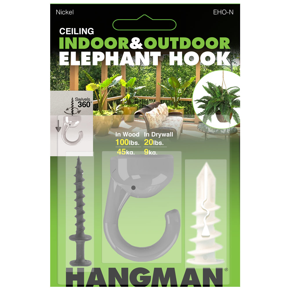 OUTDOORS ELEPHANT CEILING HOOK N