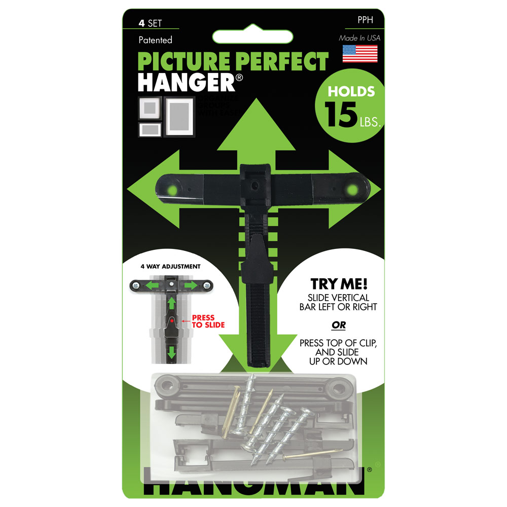 Hangman Products Picture Perfect Hanger 4 Pack