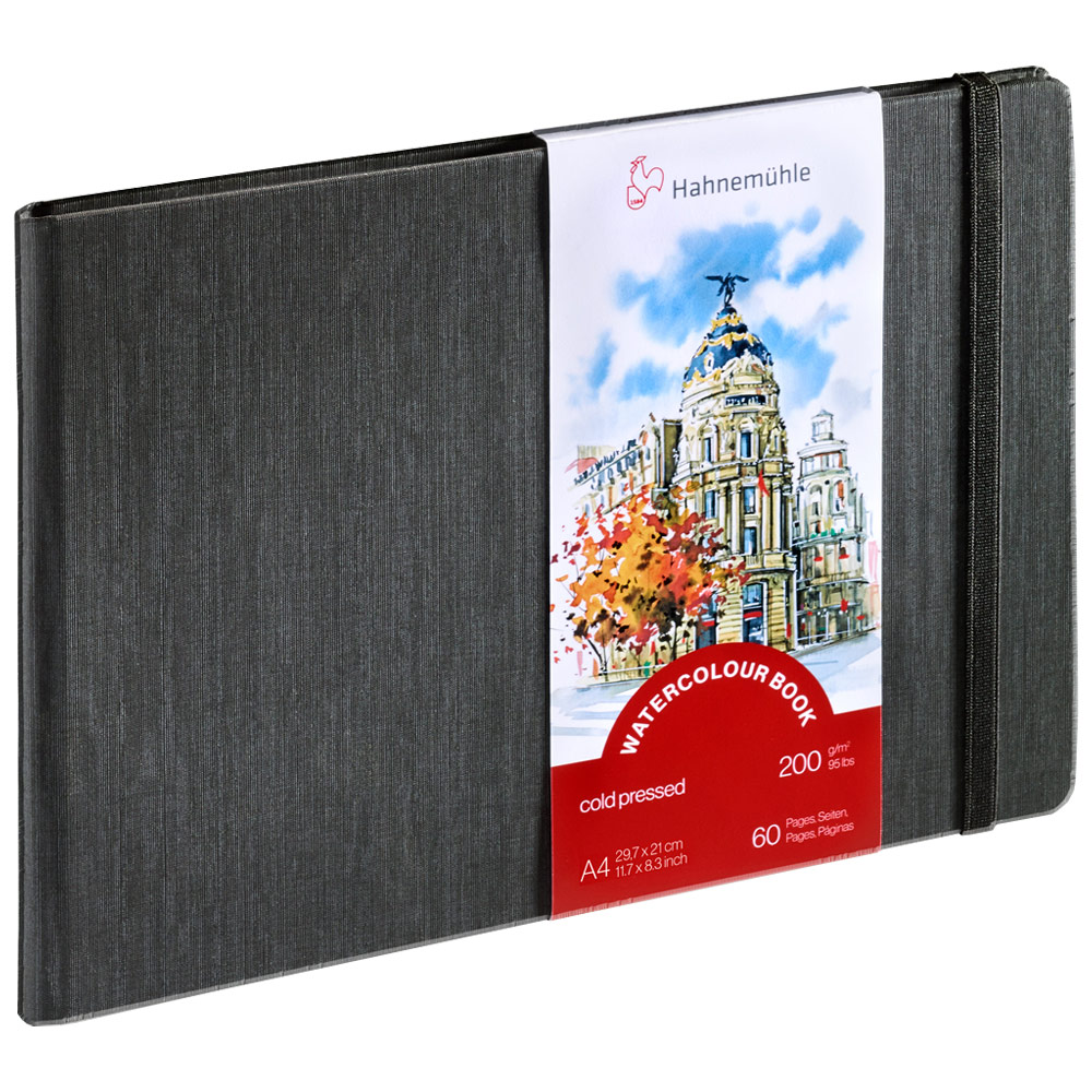 Hahnemuhle A4 Watercolor Paper Book 95lb 30 Sheets 11.7"x8.3" Cold Press