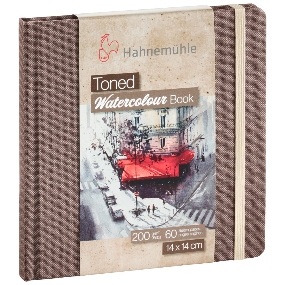 Hahnemuehle Toned Watercolor Book 95lb 5.5x5.5 Grey