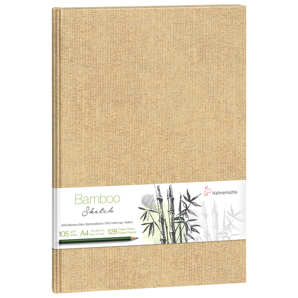 Hahnemuhle A4 Bamboo Sketch Paper Sketchbook 64 Sheets 8.27"x11.69" White
