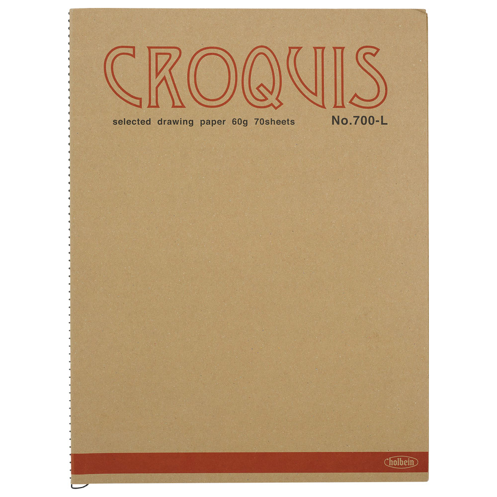 Holbein Croquis Drawing Paper Book 70 Sheets 10.5"x14.25" Natural