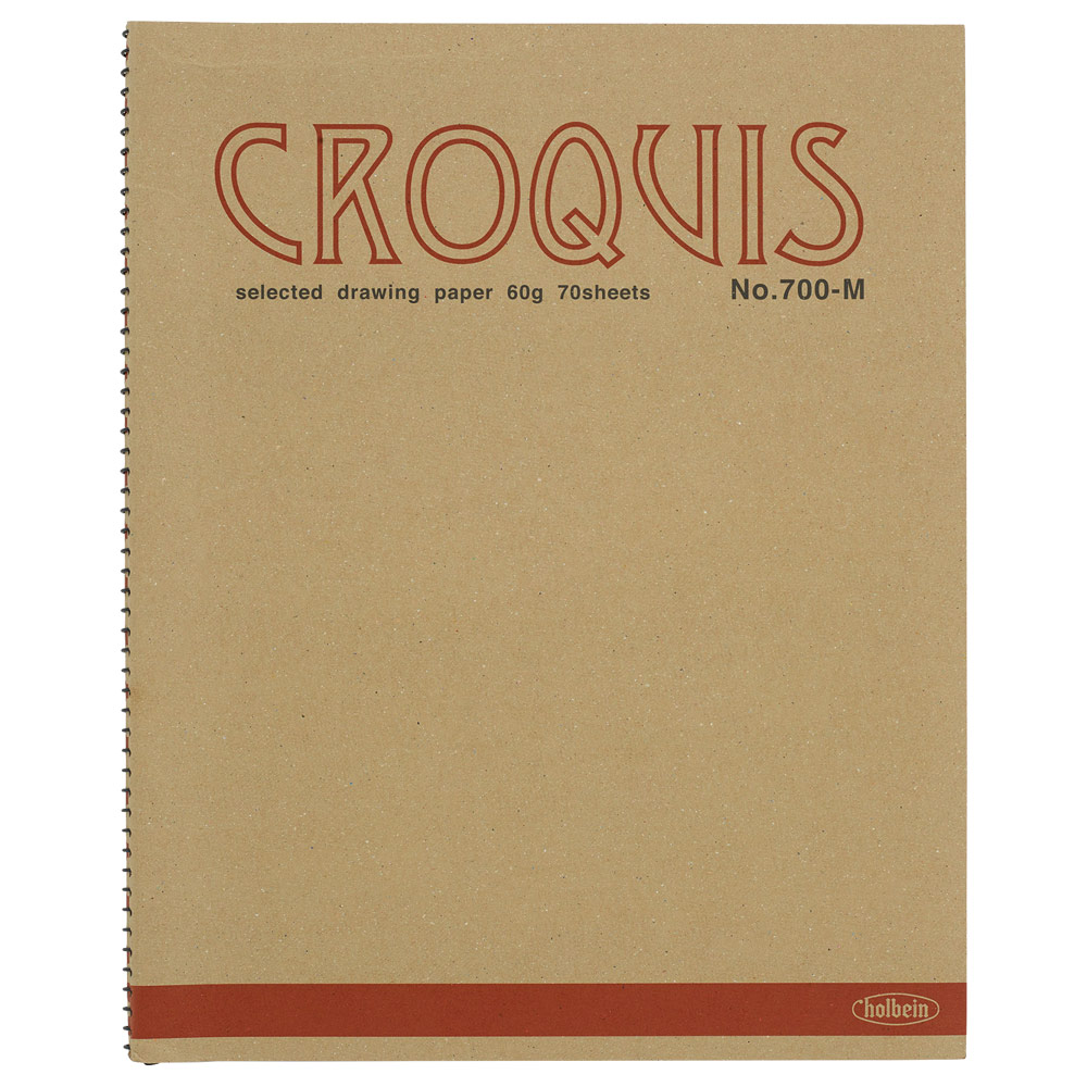 Holbein Croquis Drawing Paper Book 70 Sheets 9.5"x12" Natural