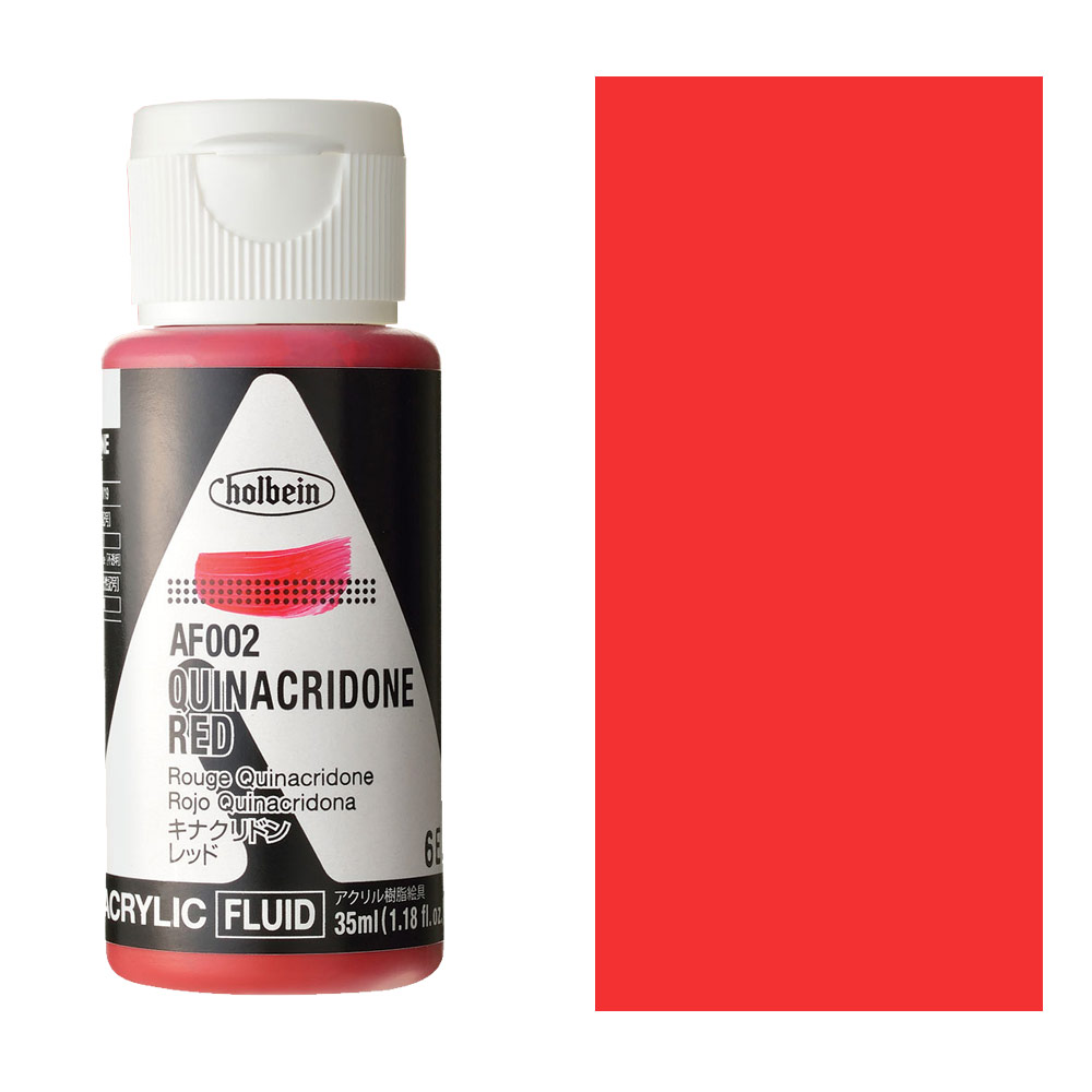 Holbein Acrylic Fluid Colors Paint 35ml Quinacridone Red