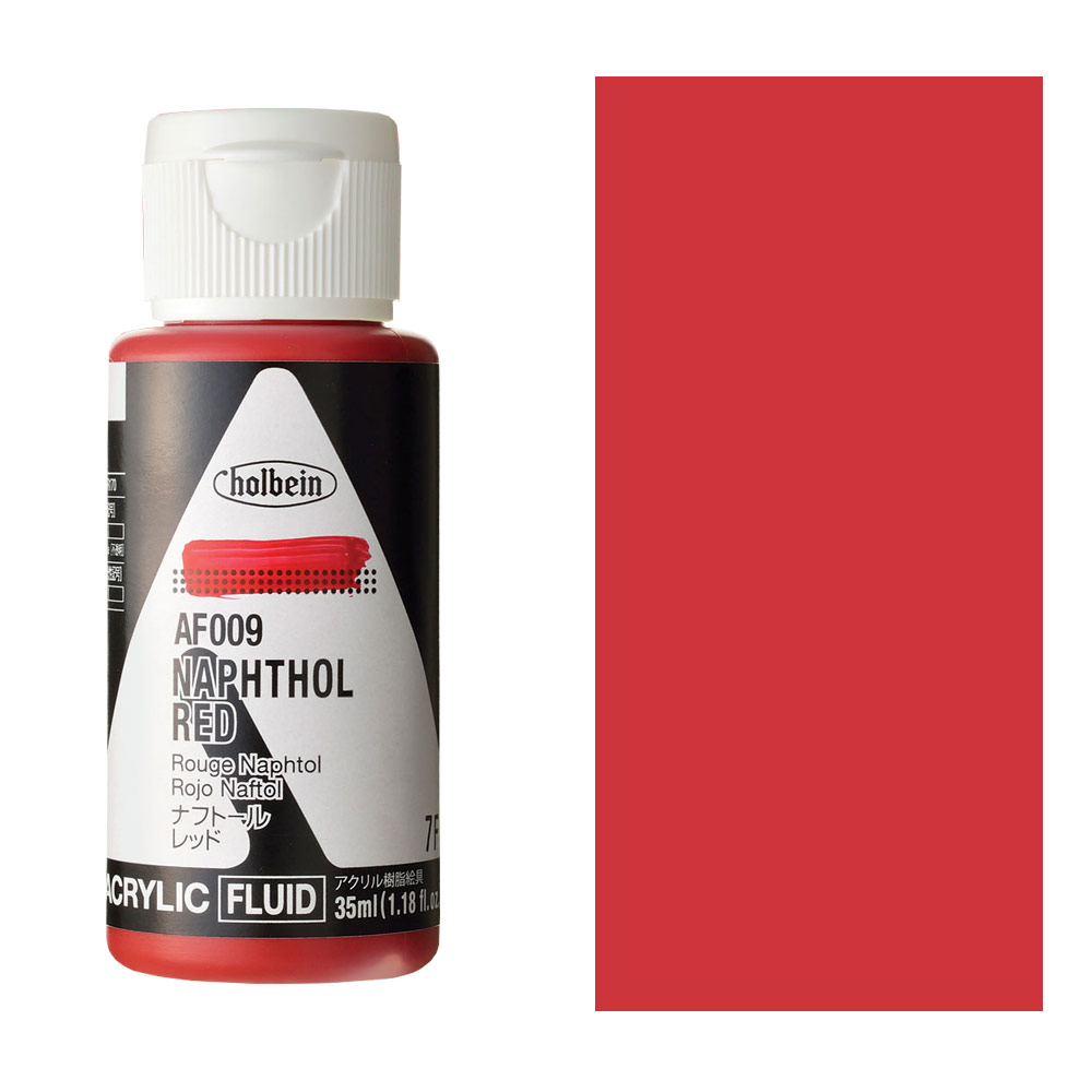 Holbein Acrylic Fluid Colors Paint 35ml Naphthol Red
