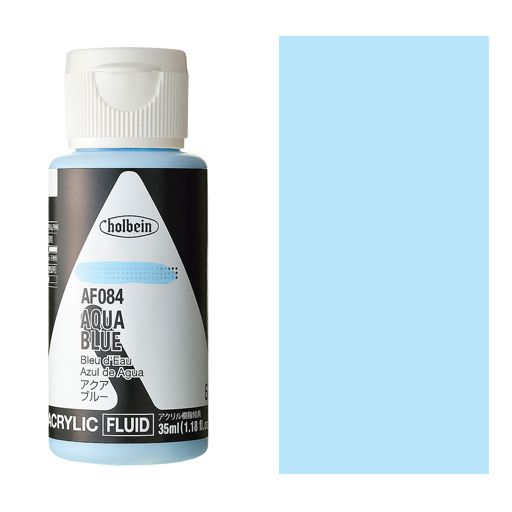 Holbein Acrylic Fluid Colors Paint 35ml Aqua Blue