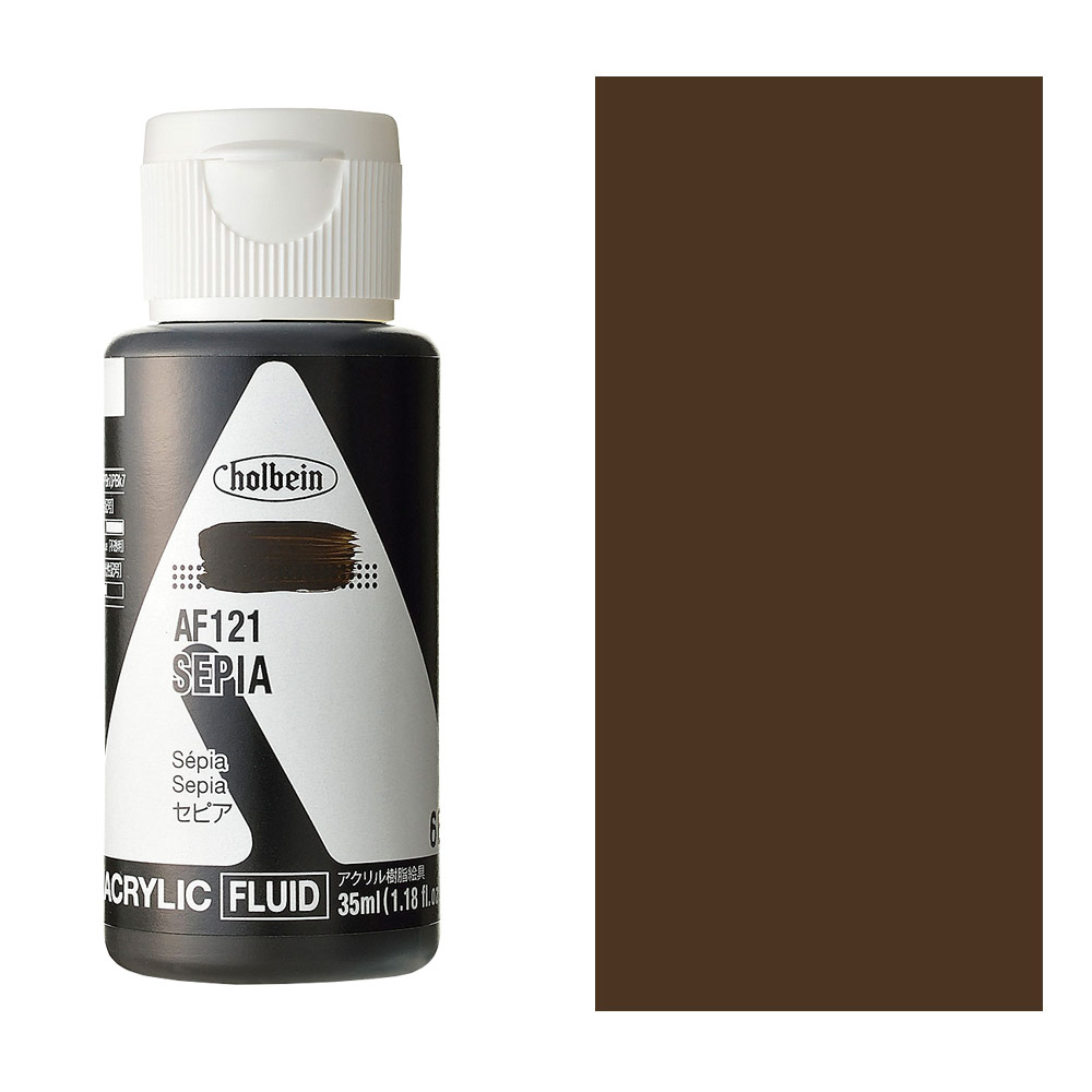 Holbein Acrylic Fluid Colors Paint 35ml Sepia