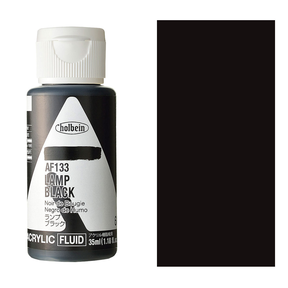 Holbein Acrylic Fluid Colors Paint 35ml Lamp Black