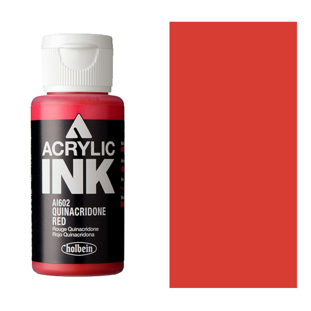 Holbein Acrylic Ink 30ml Quinacridone Red