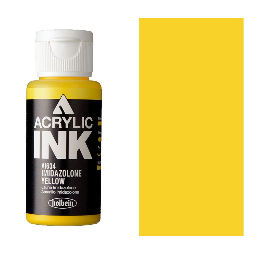 Holbein Acrylic Ink 30ml Imidazolone Yellow