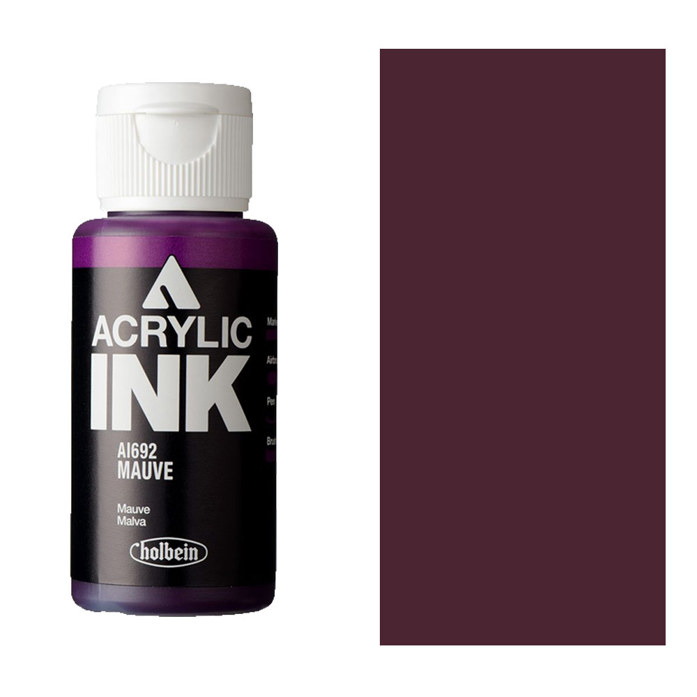 Holbein Acrylic Ink 30ml Mauve