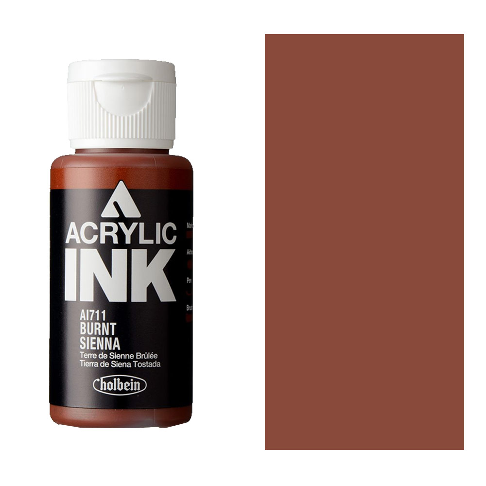 Holbein Acrylic Ink 30ml Burnt Sienna