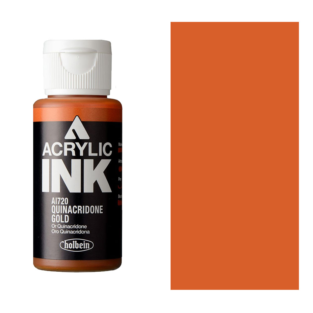 Holbein Acrylic Ink 30ml Quinacridone Gold