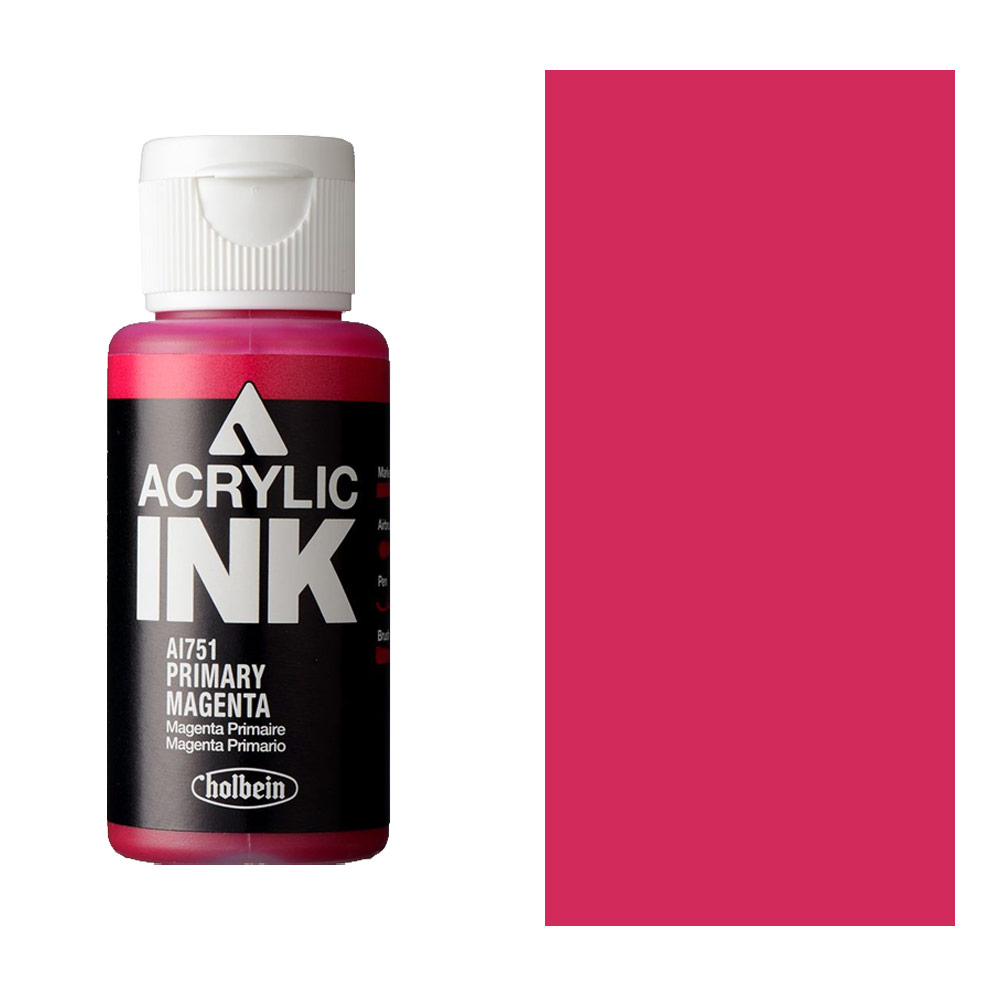 Holbein Acrylic Ink 30ml Primary Magenta