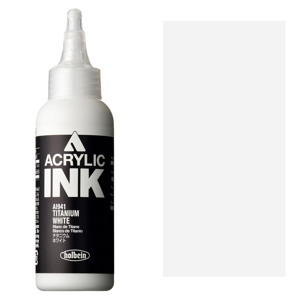 Holbein Acrylic Ink 100ml Titanium White