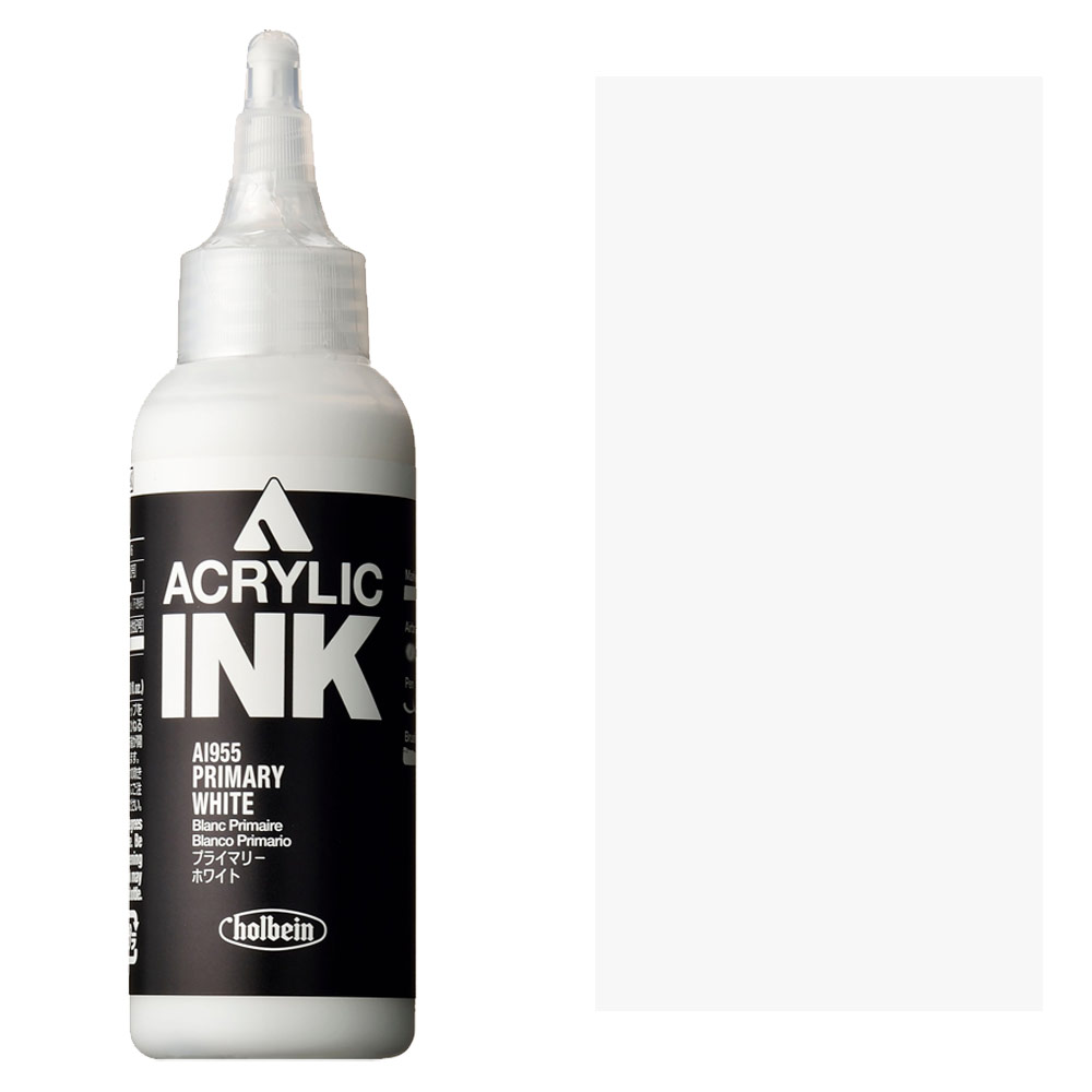 Holbein Acrylic Ink 100ml Primary White