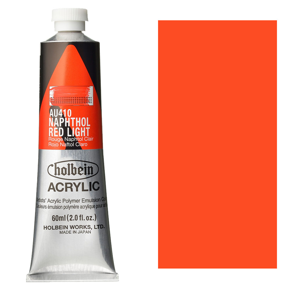 Holbein Acrylic Colors Heavy Body 60ml Napthol Red Light