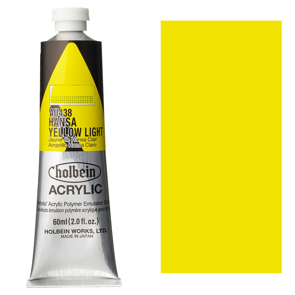 Holbein Acrylic Colors Heavy Body 60ml Hansa Yellow Light