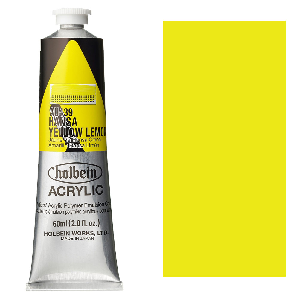 Holbein Acrylic Colors Heavy Body 60ml Hansa Yellow Lemon