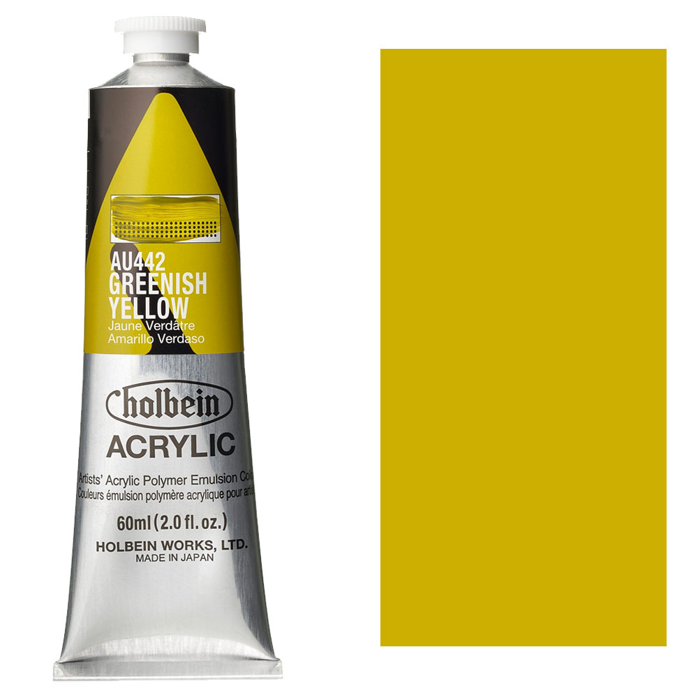 Holbein Acrylic Colors Heavy Body 60ml Greenish Yellow