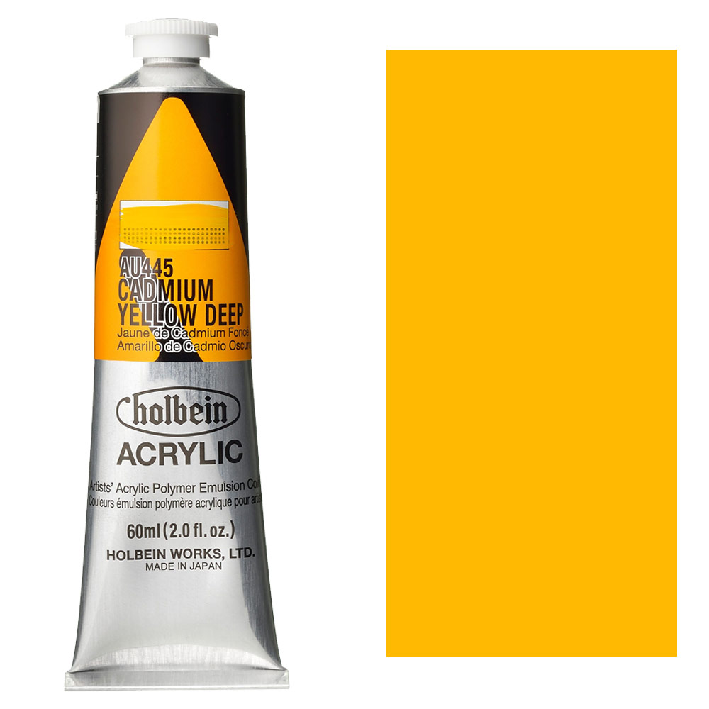 Holbein Acrylic Colors Heavy Body 60ml Cadmium Yellow Deep