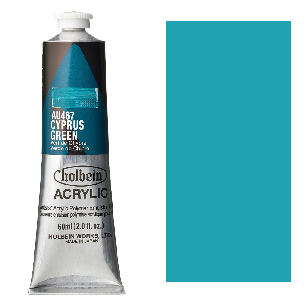 Holbein Acrylic Colors Heavy Body 60ml Cyprus Green
