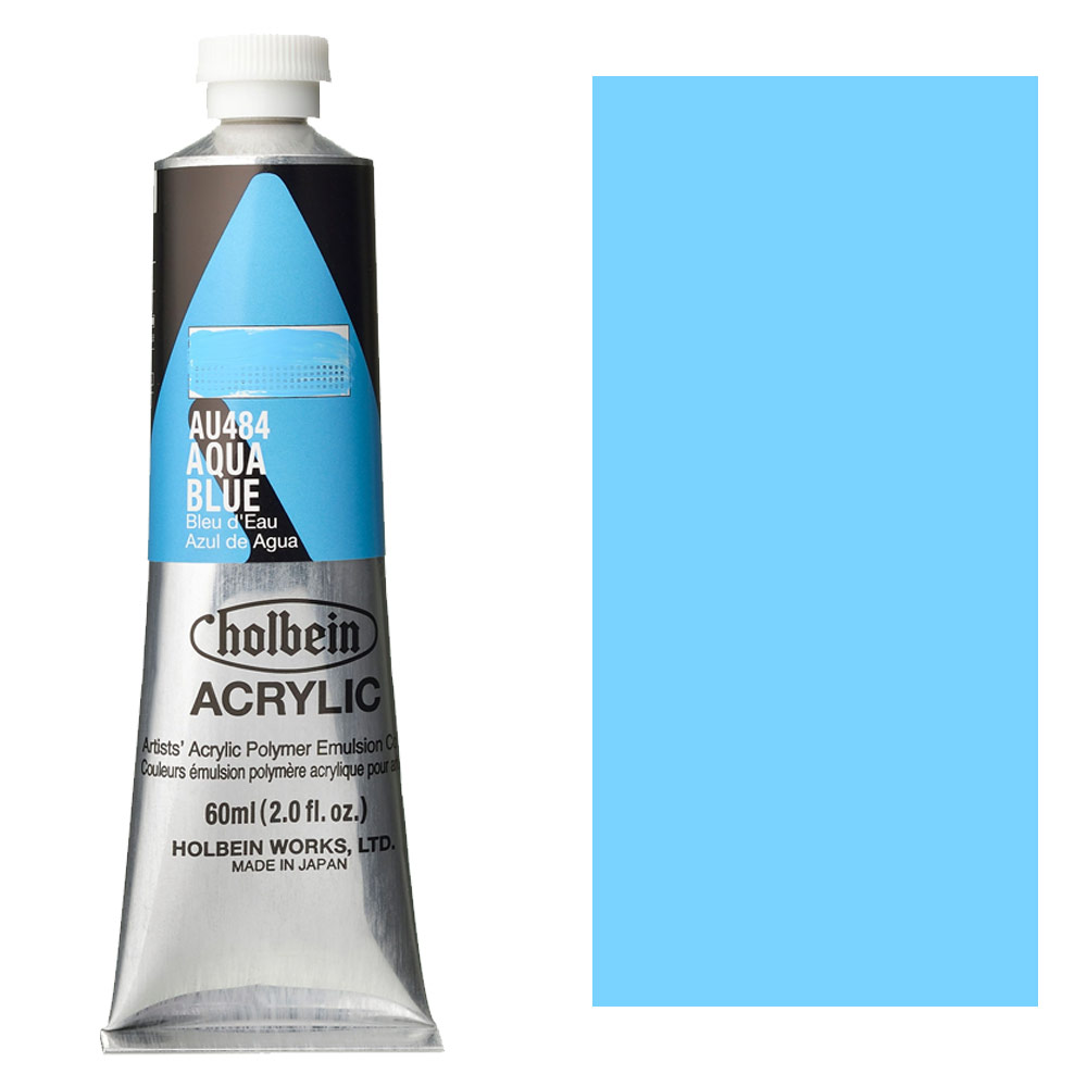 Holbein Acrylic Colors Heavy Body 60ml Aqua Blue