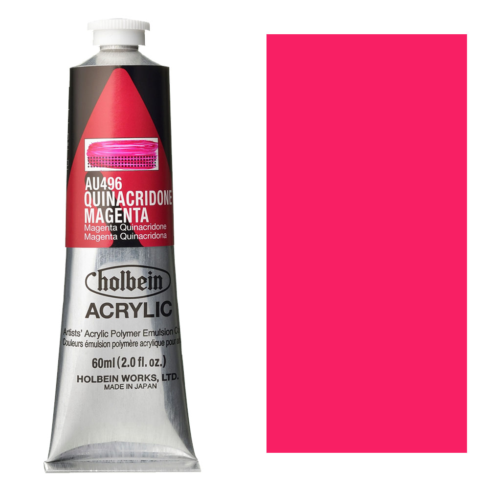 Holbein Acrylic Colors Heavy Body 60ml Quinacridone Magenta